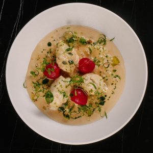 Кнели из щуки с пшеном